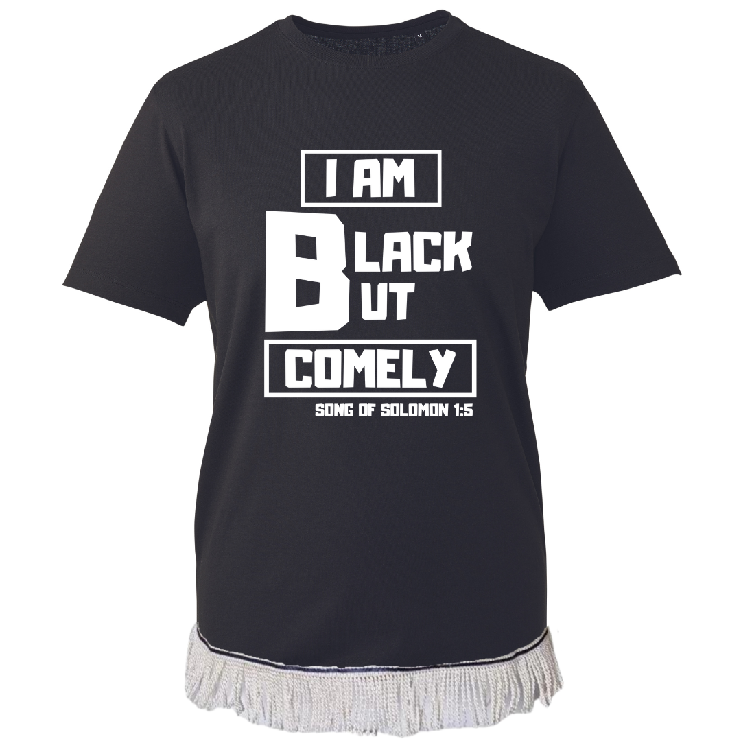 Black But Comely T-Shirt - Free Worldwide Shipping- Sew Royal US